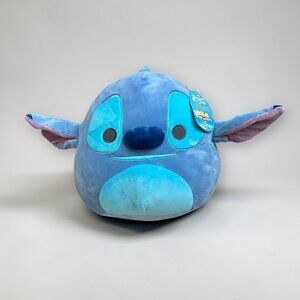 NEW 13”  Squishmallow Disney Stitch Blue Plush Kellytoy Stuffed Animal